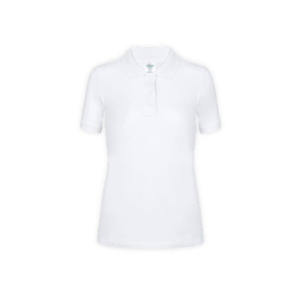 POLO BLANC FEMME COTON