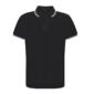 polo bicolore homme marine trait blanc