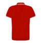 polo bicolore homme rouge trait blanc