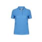polo couleur femme coton 180 bleu clair