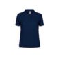 polo couleur femme coton 180 marine