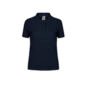 polo couleur femme coton 180 marine noir