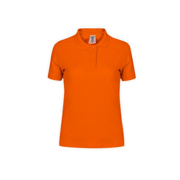 polo couleur femme coton 180 orange