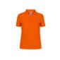 polo couleur femme coton 180 orange