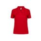 polo couleur femme coton 180 rouge