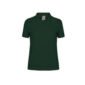 polo couleur femme coton 180 vert bouteille