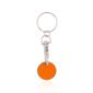 porte cle jeton metal orange