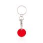 porte cle jeton metal rouge
