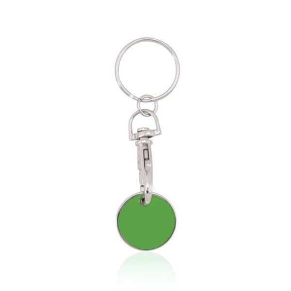 porte cle jeton metal vert porte cle jeton metal vert