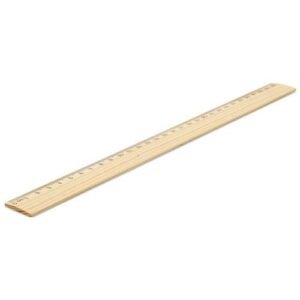 154 € = 100 règles en bois 30 cm / 1.54 € HT par 100 - 0.76 € HT par 1000