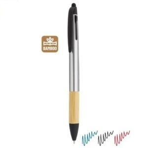 164 € = 100 stylos écolo 3 couleurs avec pointeur / 1.64 € HT par 100 - 0.82 € HT par 1000