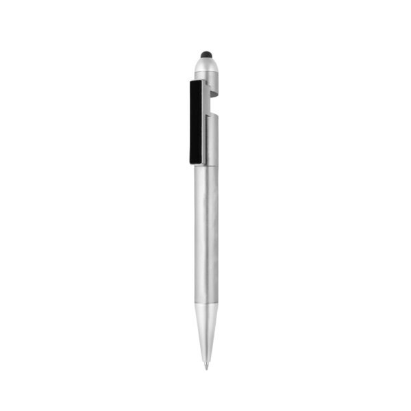 stylo avec support téléphone et pointeur argent stylo avec support téléphone et pointeur argent