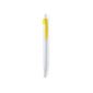 stylo blanc clip jaune