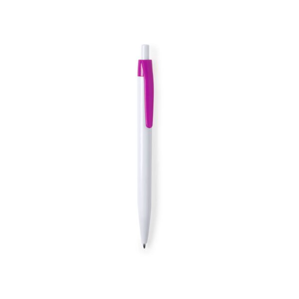 stylo blanc clip mauve stylo blanc clip mauve