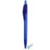 stylo transparent bleu