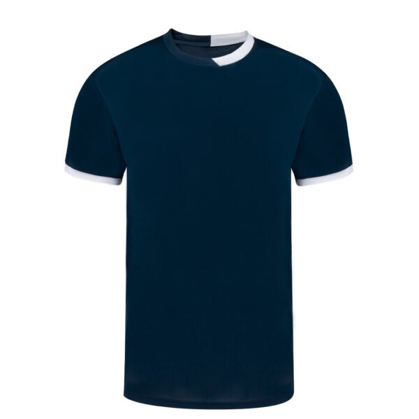 tee-shirt BI-COULEUR polyester unisexe 130 gr MARINE tee-shirt BI-COULEUR polyester unisexe 130 gr MARINE