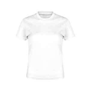 303 € = 50 tee-shirts femme, blanc, polyester 135 gr/m2 / 4.64 € HT par 100