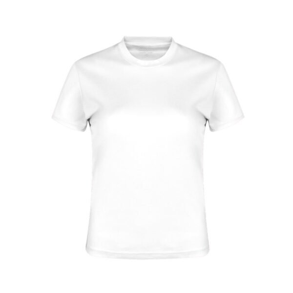 tee-shirt BLANC POLYESTER femme 135 gr