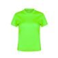 tee-shirt COULEUR POLYESTER femme 135 gr fluo vert