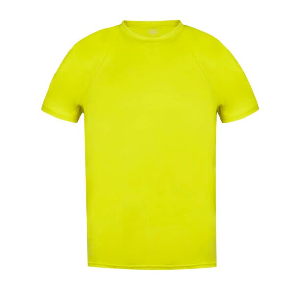 tee-shirt COULEUR POLYESTER unisexe 135 gr FLUO JAUNE