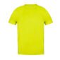 tee-shirt COULEUR POLYESTER unisexe 135 gr FLUO JAUNE