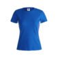 tee-shirt COULEUR coton femme 150 gr bleu