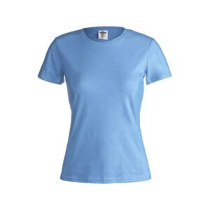 tee-shirt COULEUR coton femme 150 gr bleu clair