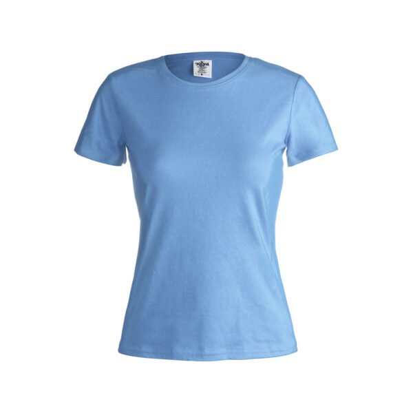 tee-shirt COULEUR coton femme 150 gr bleu clair tee-shirt COULEUR coton femme 150 gr bleu clair