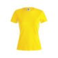 tee-shirt COULEUR coton femme 150 gr jaune