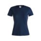 tee-shirt COULEUR coton femme 150 gr marine