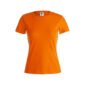 tee-shirt COULEUR coton femme 150 gr orange