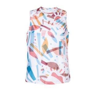 357 € = 50 tee-shirts mixte, sans manche, DESIGN, polyester 135 gr/m2, S, M, L, XL, XXL / 5.72 € HT par 100