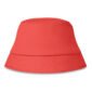 chapeau plage bleu rouge