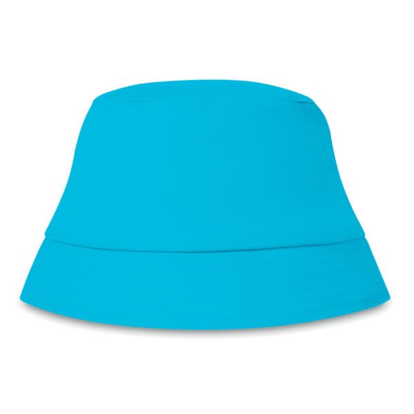 chapeau plage bleu turquoise