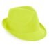 chapeau polyester jaune fluo