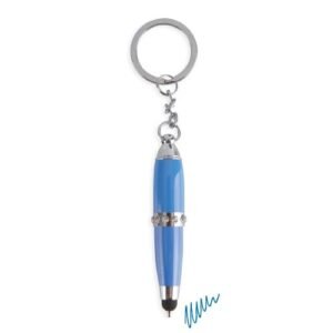 porte cles stylo bleu