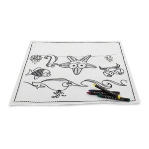 206 € = 100 lots de 10 sets de table avec crayons / 2.06 € HT par 100 - 1.16 € HT par 1000