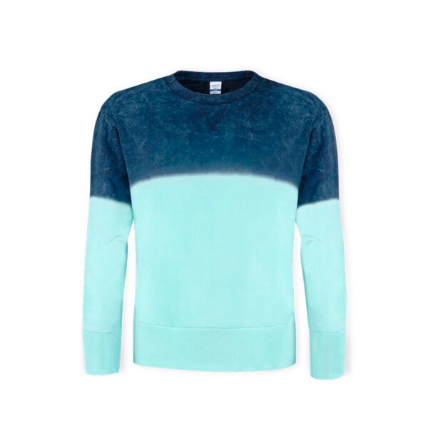 sweat bicolore bleu