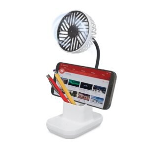 238 € = 25 ventilateur support téléphone pot à crayons / 4.80 € HT par 100