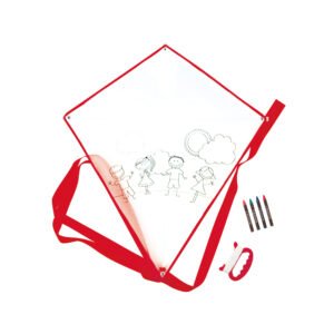 cerf volant à colorier rouge