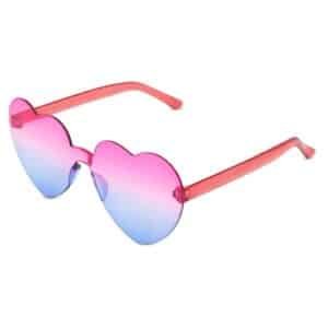 198 € = 60 lunettes de soleil cœur en couleur / 2.50 € HT par 100