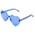 lunette coeur bleue