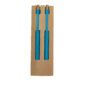 parure stylo et crayon eternel ecolo bleu