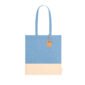 sac bicolore coton bleu