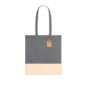 sac bicolore coton gris