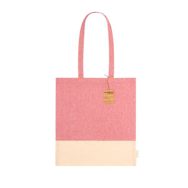 sac bicolore coton rose