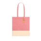 sac bicolore coton rose