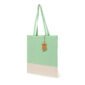 sac bicolore coton vert