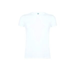 256 € = 25 tee-shirts femme BLANC coton 150 gr/m2 / 4.46 € HT par 100