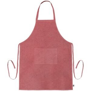 tablier de cuisine coton recycle rouge